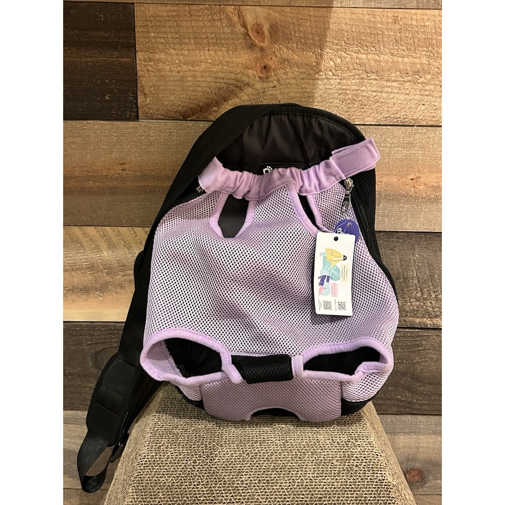 Pawaboo Pet Carrier Backpack‎ Adjustable Dog Cat Front Pack Travel Bag Purple